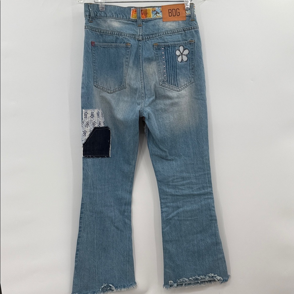 BDG Colorful Patchwork Flare Jeans Size 26 Artsy - Picture 5 of 10